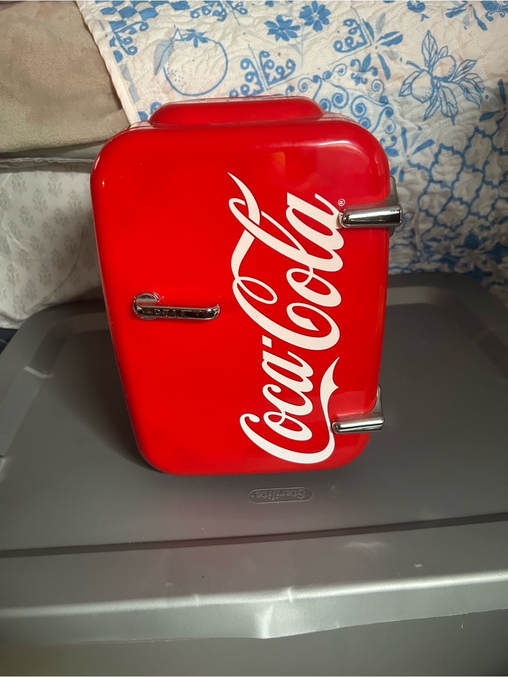 Coca Cola Red Mini Cooler with White Logo